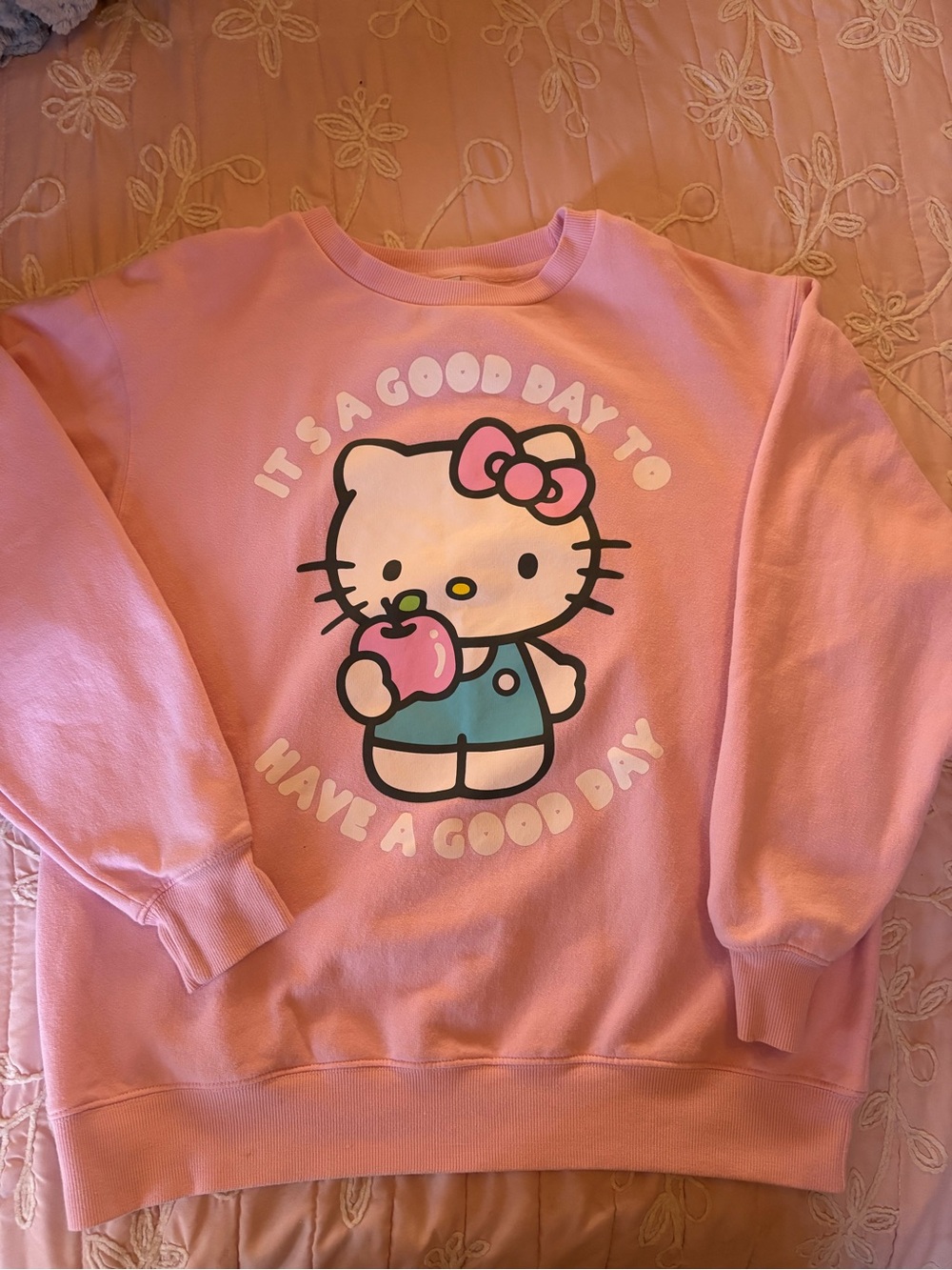 Hello Kitty Pink Graphic Sweatshirt - Women's Cozy Pullover